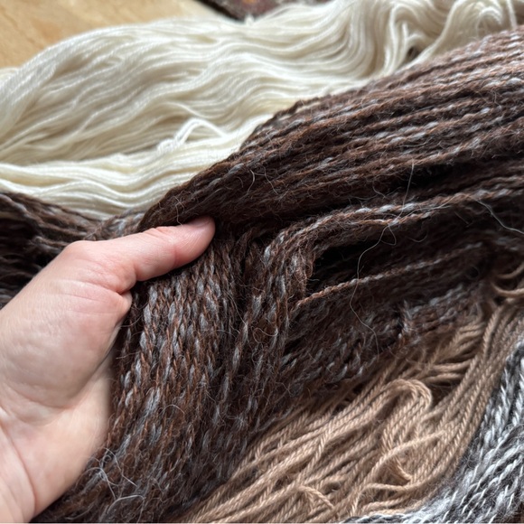 100% Alpaca Ribbed Beanie Hand Knit S M L Unisex Natural Undyed - Picture 13 of 15